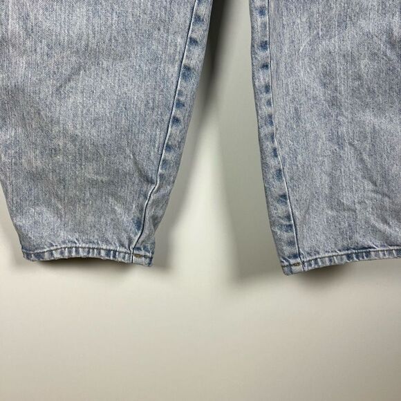 H&M Wide Leg Baggy tapered ultra high waisted Jeans Light Wash denim women’s 4 - Picture 6 of 10